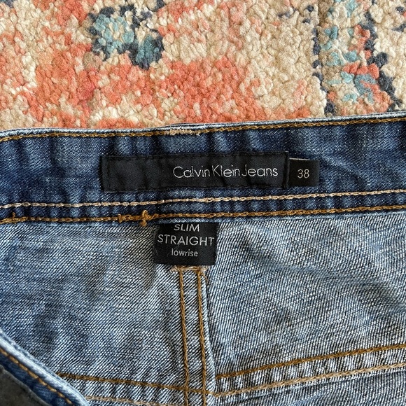 Calvin Klein Jeans Blue Slim Straight Denim - Picture 4 of 7